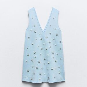 Zara Beaded Jewel Knit Mini Dress